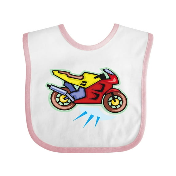 Inktastic Crotch Rocket Motorcycle Boys or Girls Baby Bib