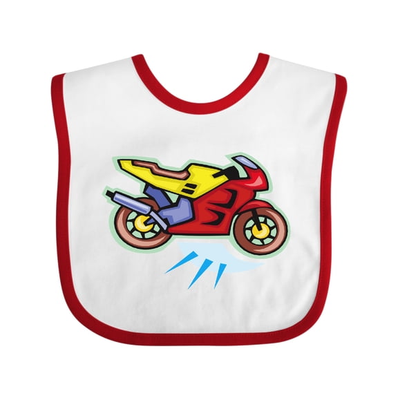 Inktastic Crotch Rocket Motorcycle Boys or Girls Baby Bib