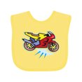 thumbnail image 1 of Inktastic Crotch Rocket Motorcycle Boys or Girls Baby Bib, 1 of 4