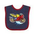 thumbnail image 1 of Inktastic Crotch Rocket Motorcycle Boys or Girls Baby Bib, 1 of 4