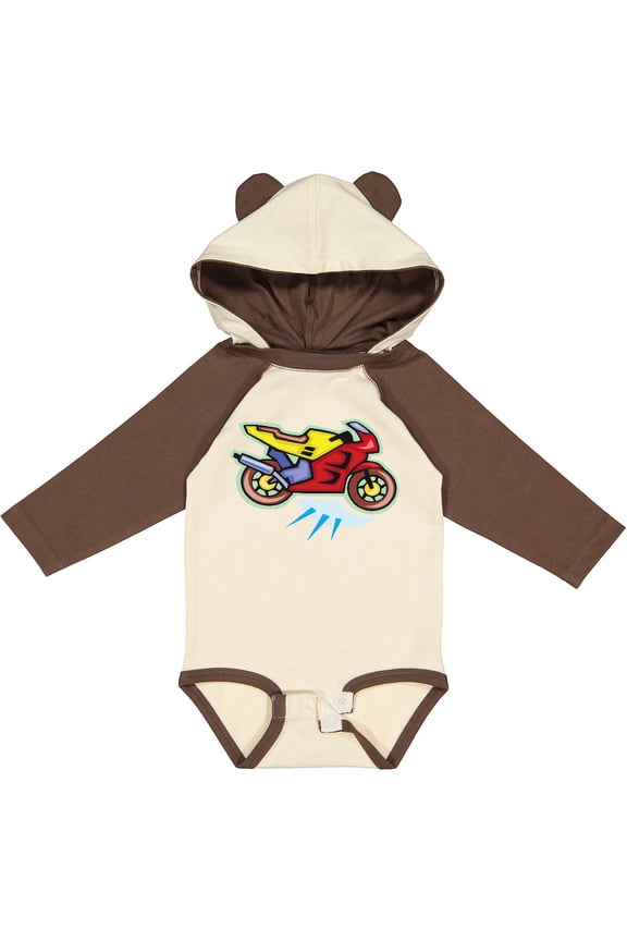 Crotch Rocket Motorcycle Boys or Girls Long Sleeve Baby Bodysuit