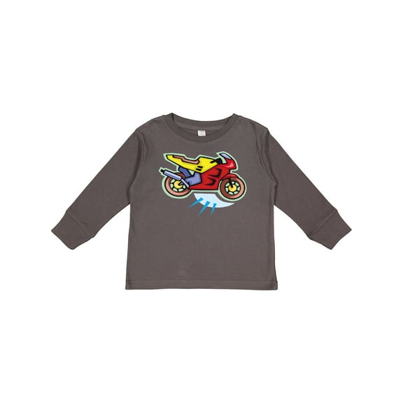 Inktastic Crotch Rocket Motorcycle Boys or Girls Long Sleeve Toddler T-Shirt