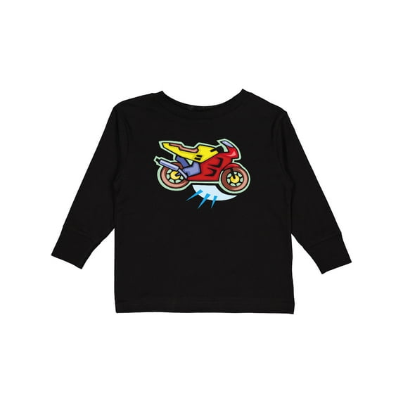 Inktastic Crotch Rocket Motorcycle Boys or Girls Long Sleeve Toddler T-Shirt