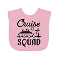 thumbnail image 1 of Inktastic Cruise Squad with Vector Cruise Ship and Palm Trees Boys or Girls Baby Bib, 1 of 4