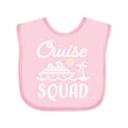 thumbnail image 1 of Inktastic Cruise Squad with Vector Cruise Ship and Palm Trees Boys or Girls Baby Bib, 1 of 4