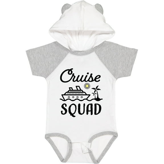 Inktastic Cruise Squad with Vector Cruise Ship and Palm Trees Boys or Girls Baby Bodysuit