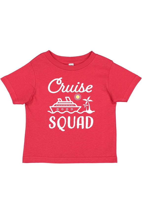 Cruise Squad with Vector Cruise Ship and Palm Trees Boys or Girls Baby T-Shirt