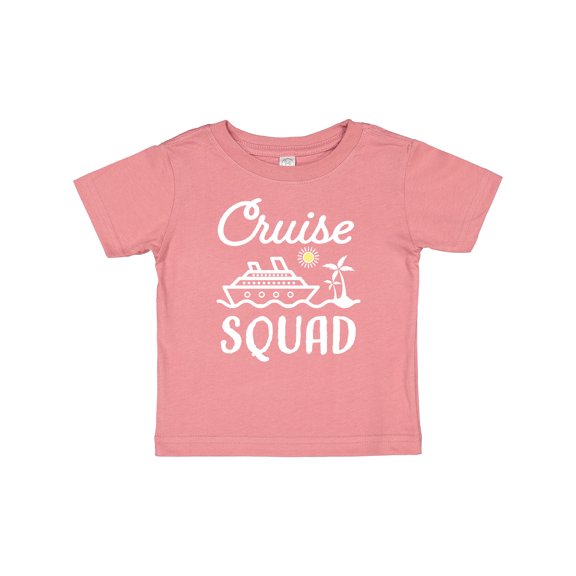 Inktastic Cruise Squad with Vector Cruise Ship and Palm Trees Boys or Girls Baby T-Shirt