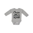 thumbnail image 1 of Inktastic Cruise Squad with Vector Cruise Ship and Palm Trees Boys or Girls Long Sleeve Baby Bodysuit, 1 of 5