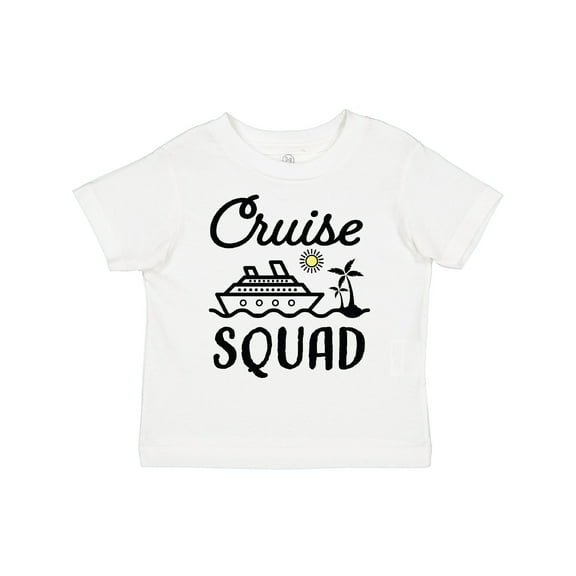 Inktastic Cruise Squad with Vector Cruise Ship and Palm Trees Boys or Girls Toddler T-Shirt