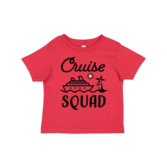 Inktastic Cruise Squad with Vector Cruise Ship and Palm Trees Boys or Girls Toddler T-Shirt