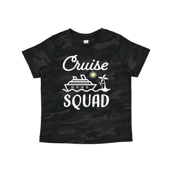 Inktastic Cruise Squad with Vector Cruise Ship and Palm Trees Boys or Girls Toddler T-Shirt