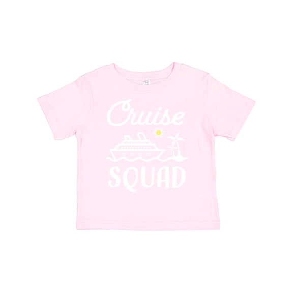Inktastic Cruise Squad with Vector Cruise Ship and Palm Trees Boys or Girls Toddler T-Shirt