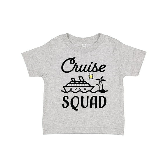 Inktastic Cruise Squad with Vector Cruise Ship and Palm Trees Boys or Girls Toddler T-Shirt