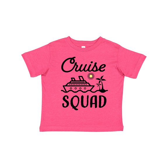 Inktastic Cruise Squad with Vector Cruise Ship and Palm Trees Boys or Girls Toddler T-Shirt