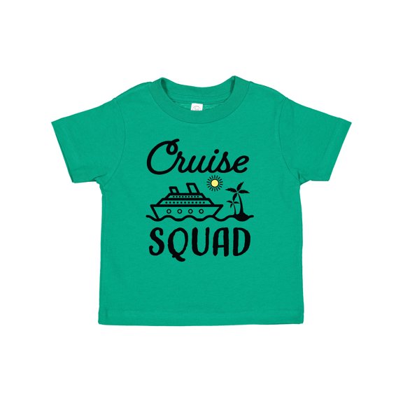 Inktastic Cruise Squad with Vector Cruise Ship and Palm Trees Boys or Girls Toddler T-Shirt