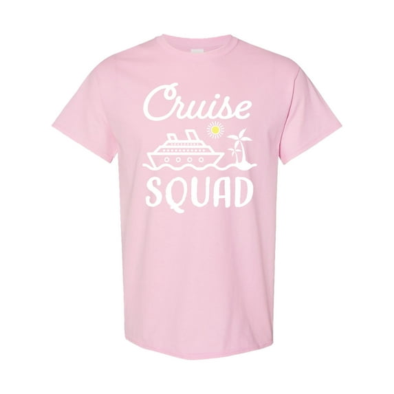 Inktastic Cruise Squad with Vector Cruise Ship and Palm Trees T-Shirt
