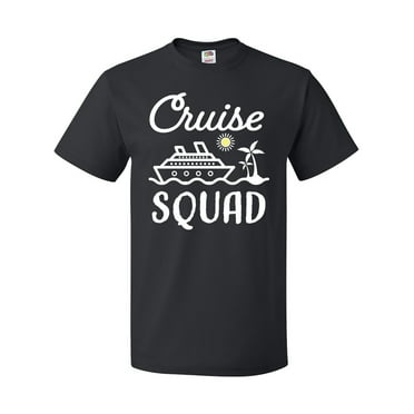 Inktastic Cruise Squad with Vector Cruise Ship and Palm Trees T-Shirt