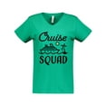 thumbnail image 1 of Inktastic Cruise Squad with Vector Cruise Ship and Palm Trees Women's V-Neck T-Shirt, 1 of 5