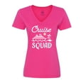 thumbnail image 1 of Inktastic Cruise Squad with Vector Cruise Ship and Palm Trees Women's V-Neck T-Shirt, 1 of 5