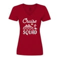 thumbnail image 1 of Inktastic Cruise Squad with Vector Cruise Ship and Palm Trees Women's V-Neck T-Shirt, 1 of 5