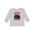 thumbnail image 1 of Inktastic Crushin' Hearts Monster Truck Valentine Boys or Girls Long Sleeve Toddler T-Shirt, 1 of 5