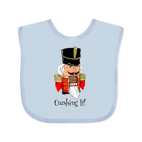 Inktastic Crushing It Nutcracker Boys or Girls Baby Bib