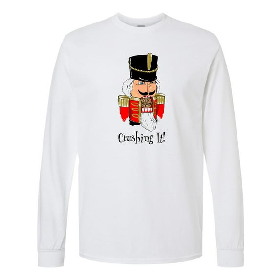 Inktastic Crushing It Nutcracker Long Sleeve T-Shirt