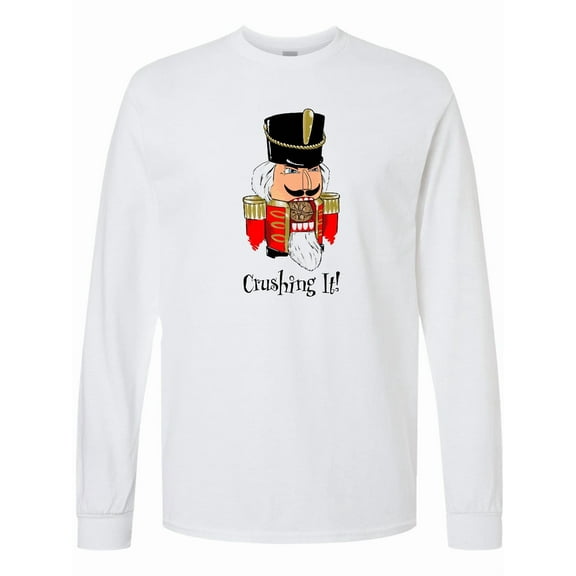 Inktastic Crushing It Nutcracker Long Sleeve T-Shirt