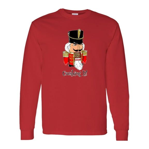 Inktastic Crushing It Nutcracker Long Sleeve T-Shirt
