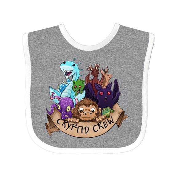Inktastic Cryptid Crew Boys or Girls Baby Bib