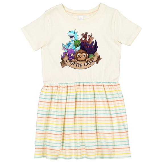 Inktastic Cryptid Crew Girls Toddler Dress