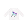 thumbnail image 1 of Inktastic Crystal Unicorn Boys or Girls Long Sleeve Toddler T-Shirt, 1 of 5