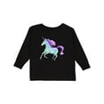 thumbnail image 1 of Inktastic Crystal Unicorn Boys or Girls Long Sleeve Toddler T-Shirt, 1 of 5