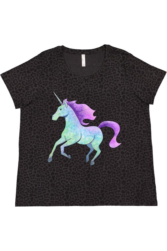 Crystal Unicorn Women's Plus Size T-Shirt