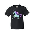 thumbnail image 1 of Inktastic Crystal Unicorn Youth T-Shirt, 1 of 5
