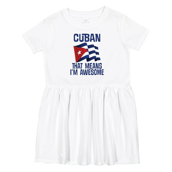Inktastic Cuban Awesome Pride Girls Toddler Dress