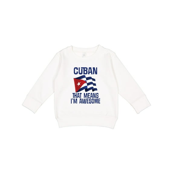Inktastic Cuban Awesome Pride Toddler Sweatshirt