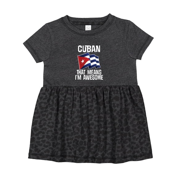 Inktastic Cuban Pride Cuba Flag Girls Baby Dress