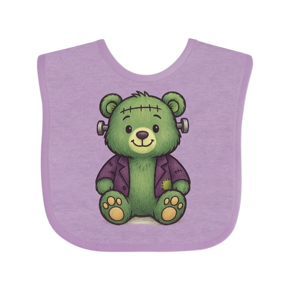 Inktastic Cuddly Frankenstein Bear Cute Monster Boys or Girls Baby Bib