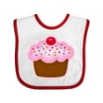 thumbnail image 1 of Inktastic Cupcake Girls Baby Bib, 1 of 4
