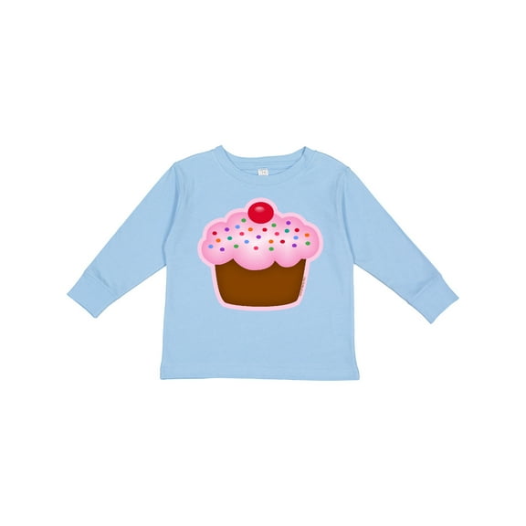 Inktastic Cupcake Girls Long Sleeve Toddler T-Shirt