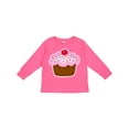thumbnail image 1 of Inktastic Cupcake Girls Long Sleeve Toddler T-Shirt, 1 of 5