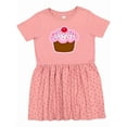thumbnail image 1 of Inktastic Cupcake Girls Toddler Dress, 1 of 5