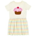 thumbnail image 1 of Inktastic Cupcake Girls Toddler Dress, 1 of 5