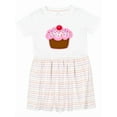 thumbnail image 1 of Inktastic Cupcake Girls Toddler Dress, 1 of 5