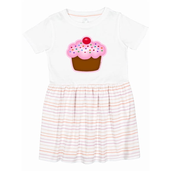 Inktastic Cupcake Girls Toddler Dress