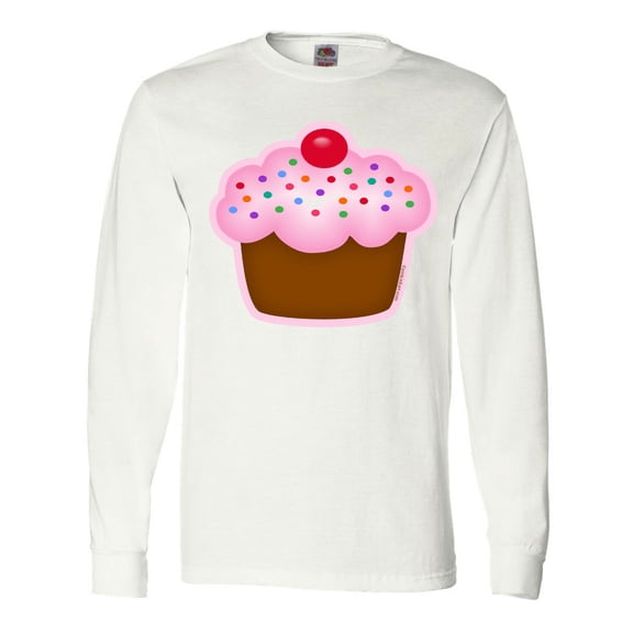 Inktastic Cupcake Long Sleeve T-Shirt