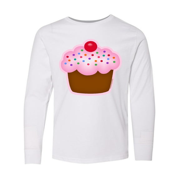 Inktastic Cupcake Long Sleeve Youth T-Shirt