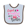 thumbnail image 1 of Inktastic Cupid is Promoting Me to Big Brother Boys Baby Bib, 1 of 4